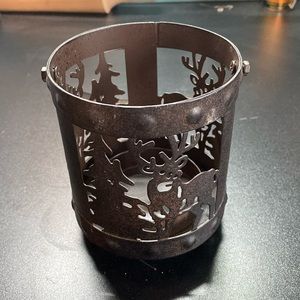 Rustic Deer Candle Holder